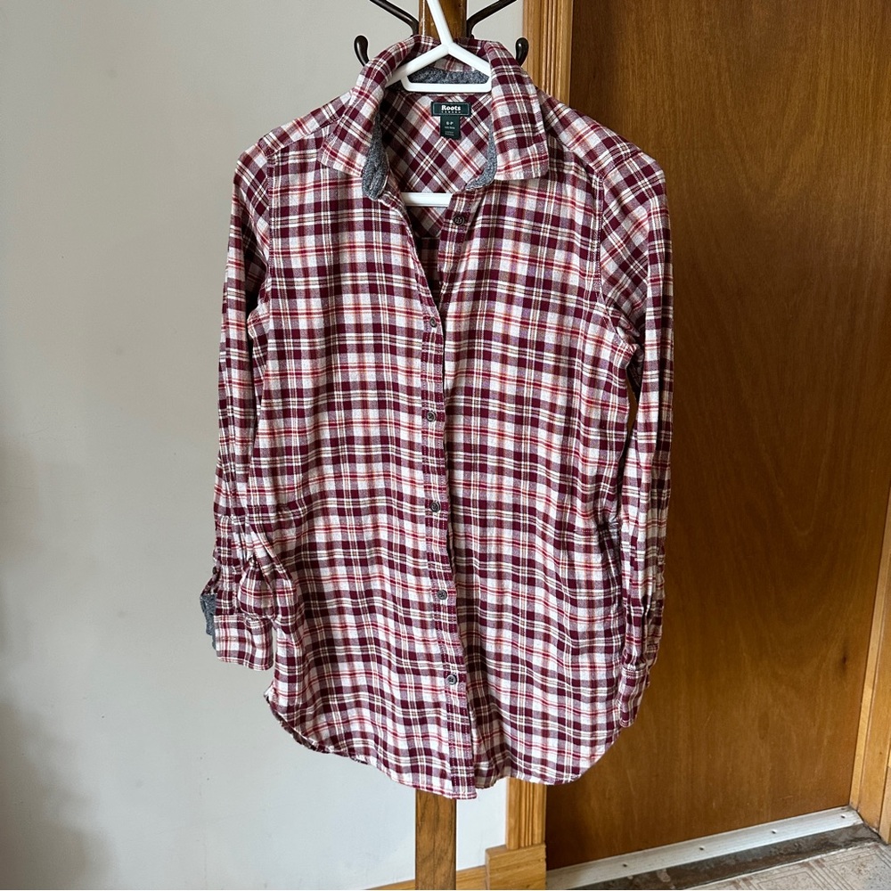 Roots Plaid Flannel Shirt W/ Pockets